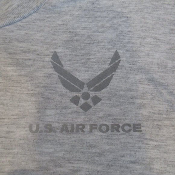 USAF AIR FORCE Reflective Print Graphic T-Shirt - Picture 2 of 9